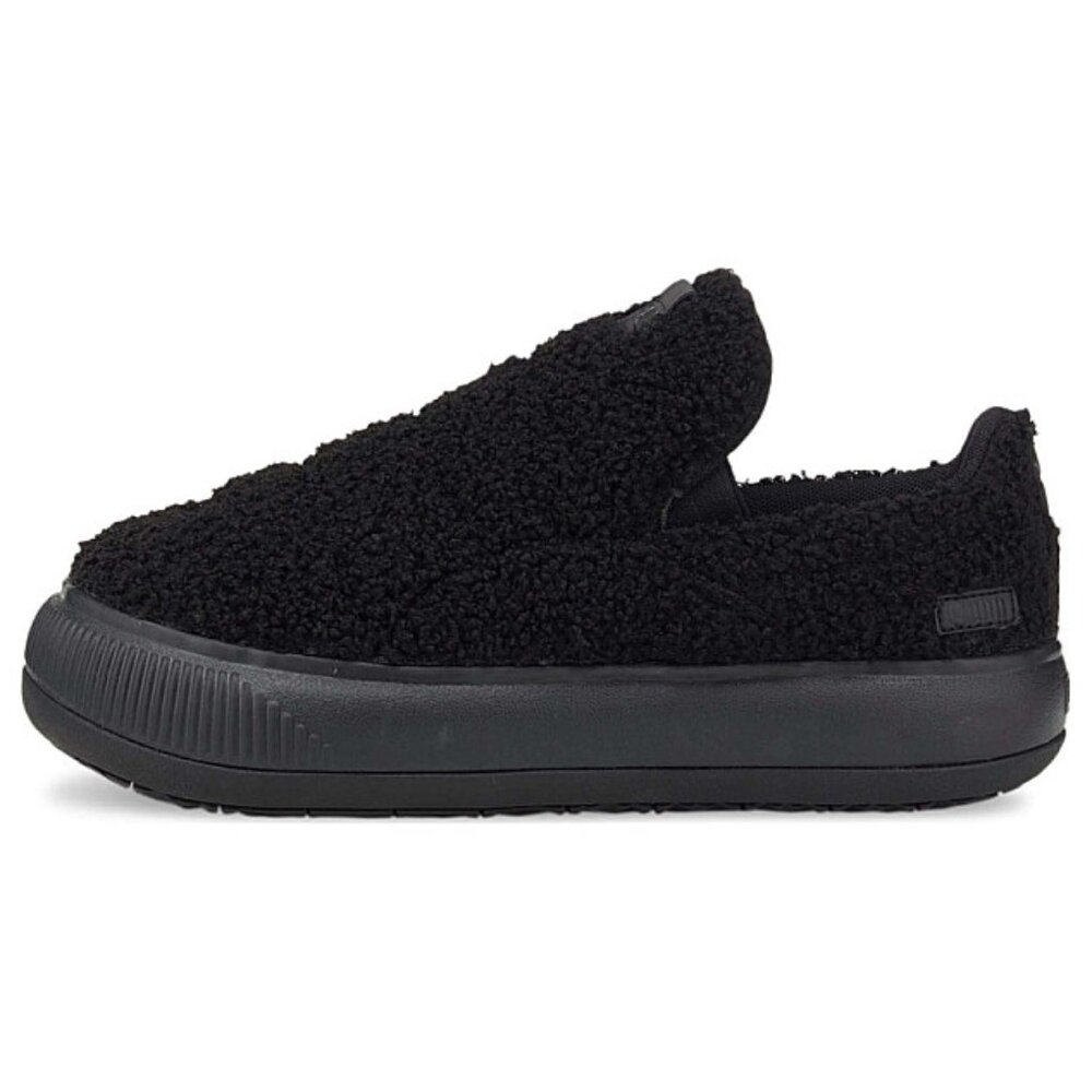 🖤[BRAND NEW] PUMA SUEDE MAYU SLIP-ON TEDDY BLACK WOMENS SHOES SIZE 7 SNEAKERS🖤